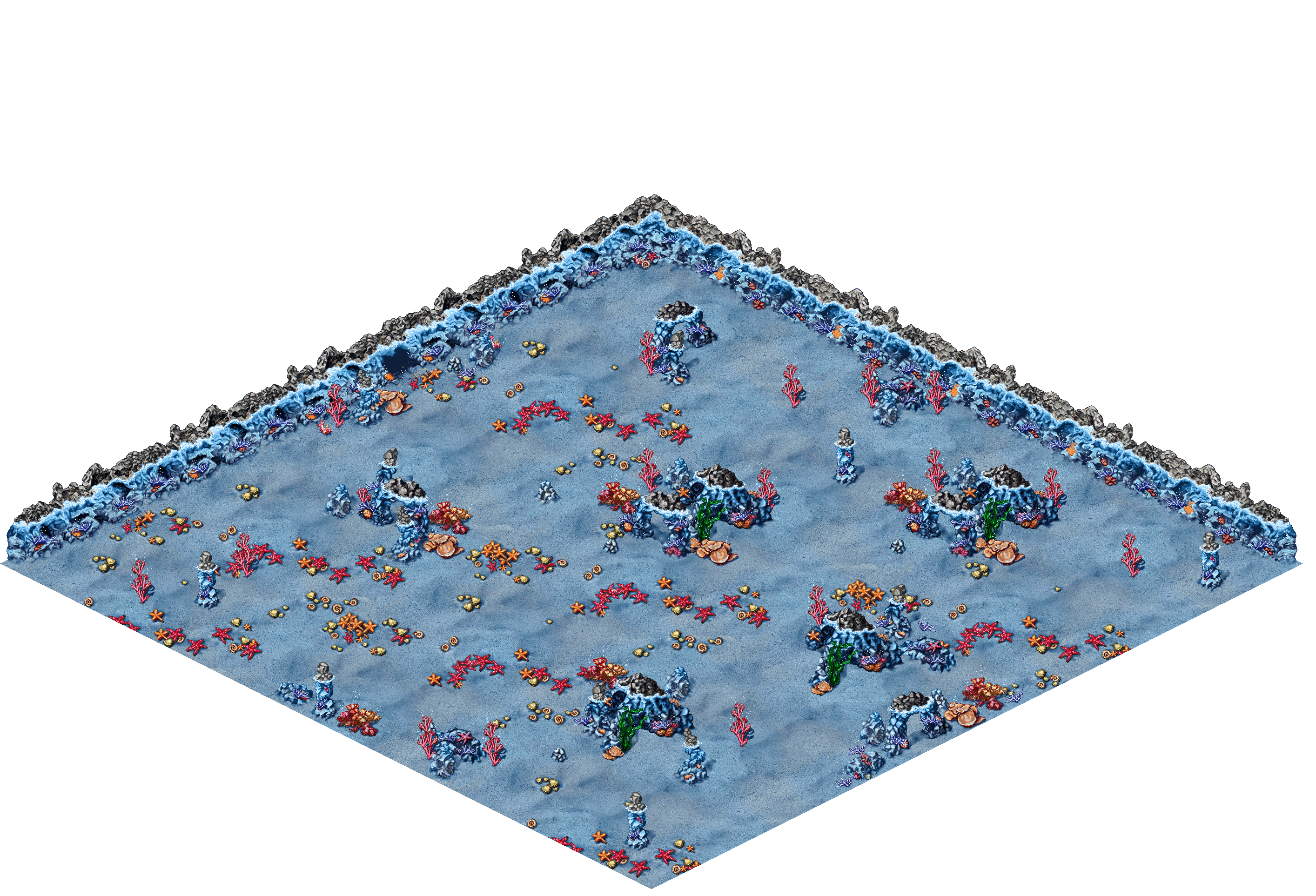 Unknown Depths 10 rendered terrain map