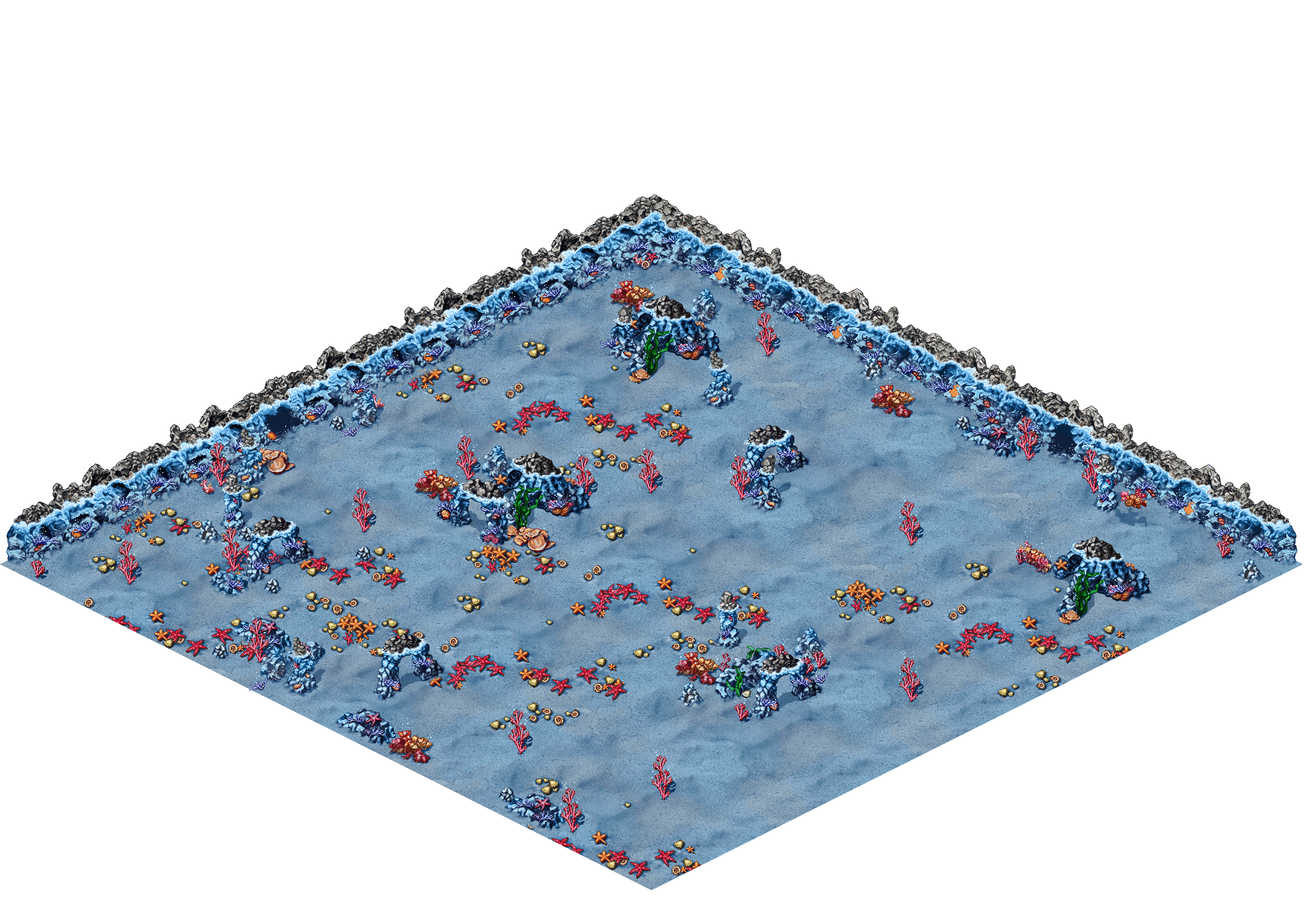 Unknown Depths 11 rendered terrain map