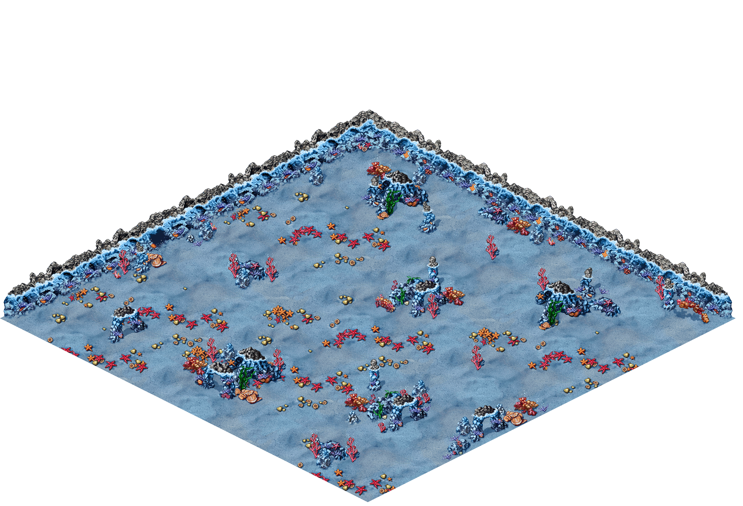 Unknown Depths 13 rendered terrain map