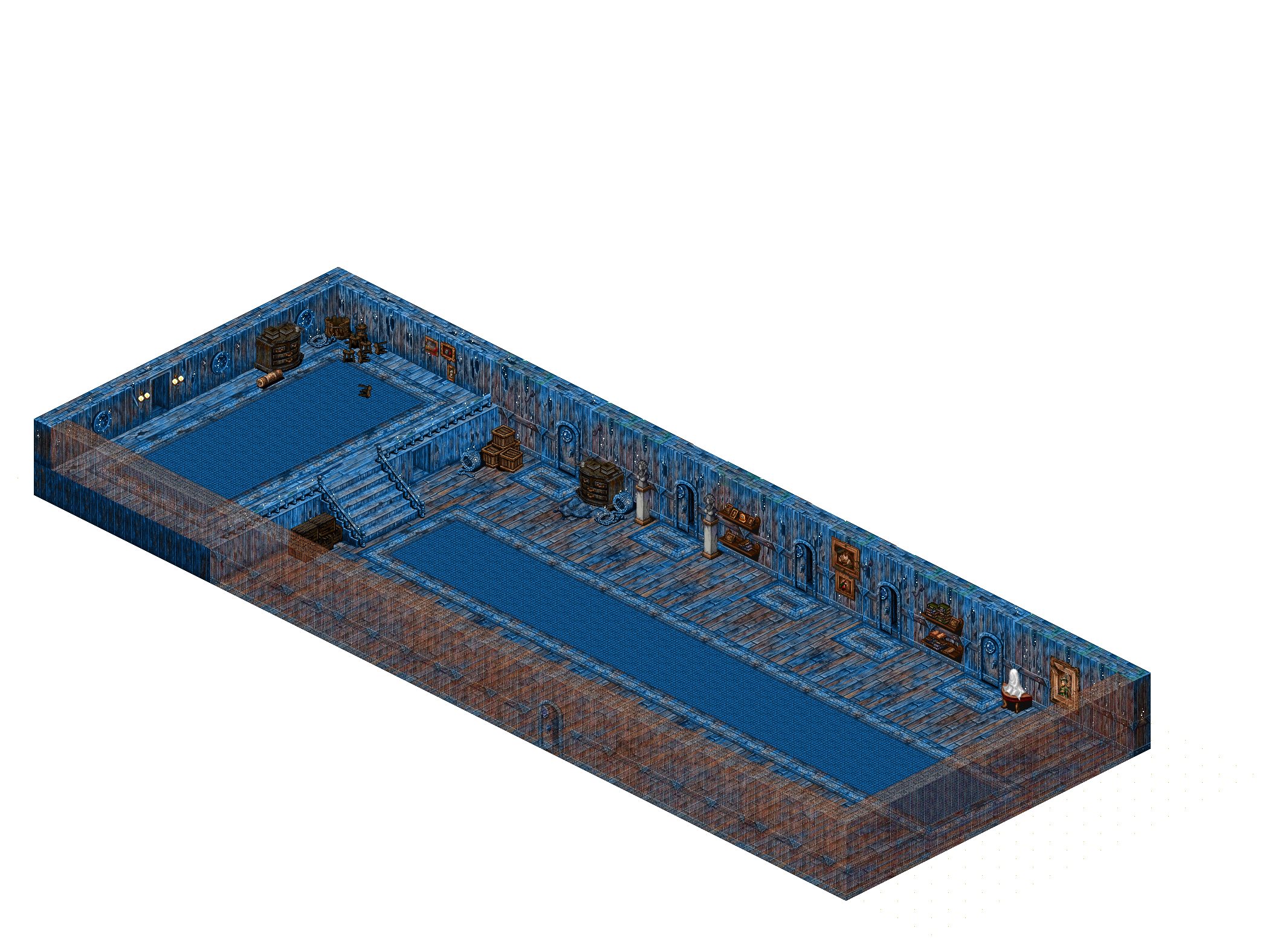 Wrecked ship floor 5 rendered terrain map