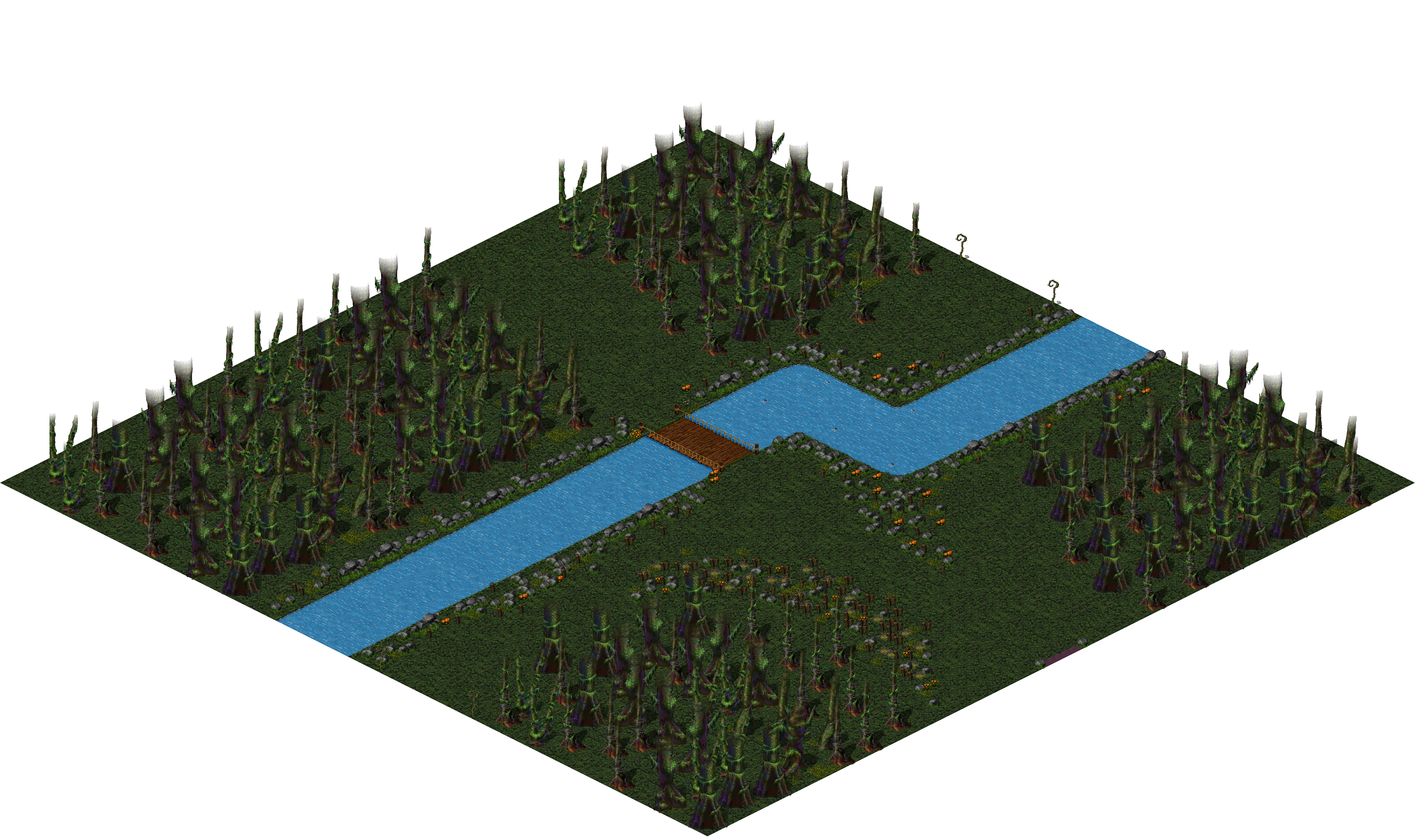 Aman Jungle rendered terrain map