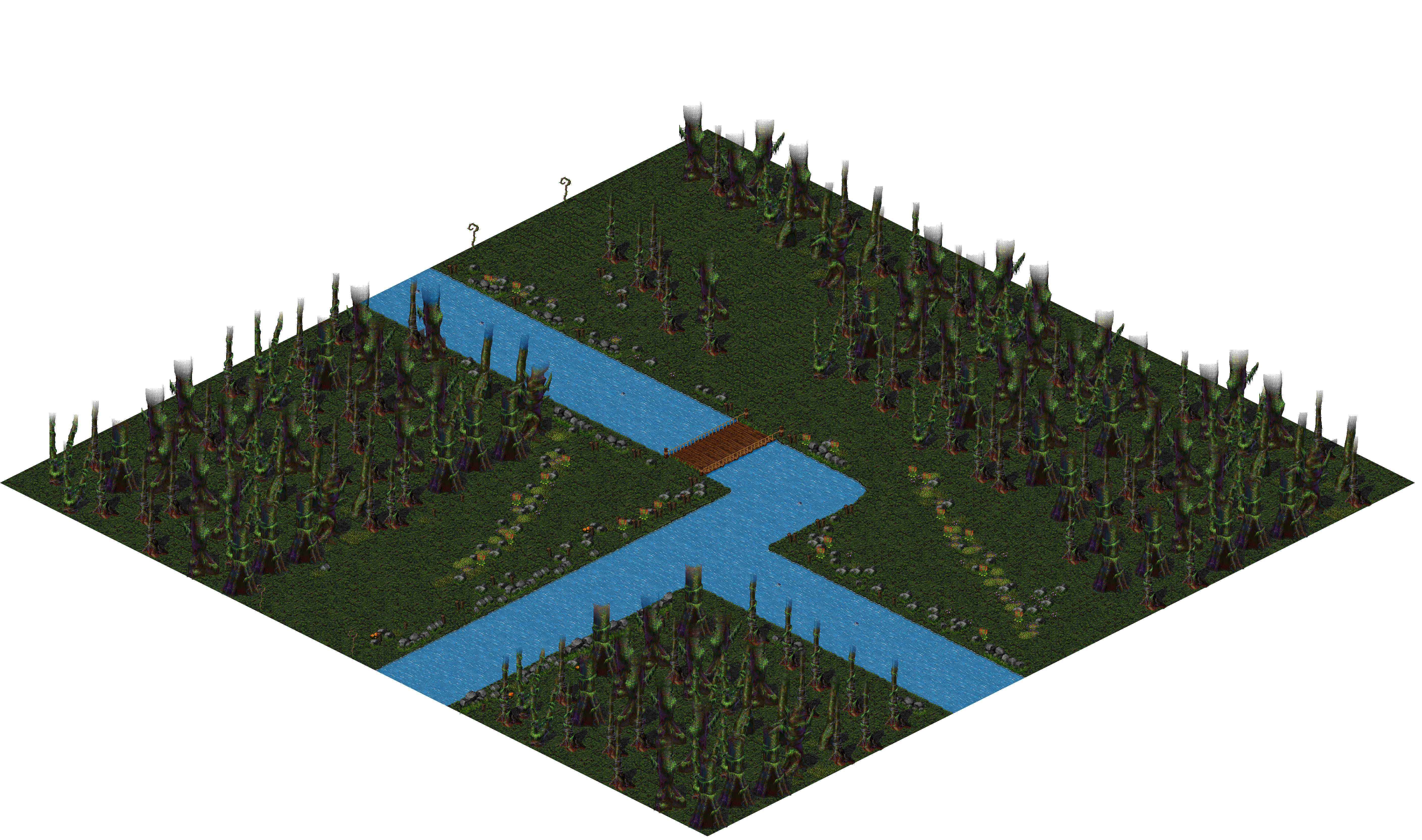 Aman Jungle rendered terrain map