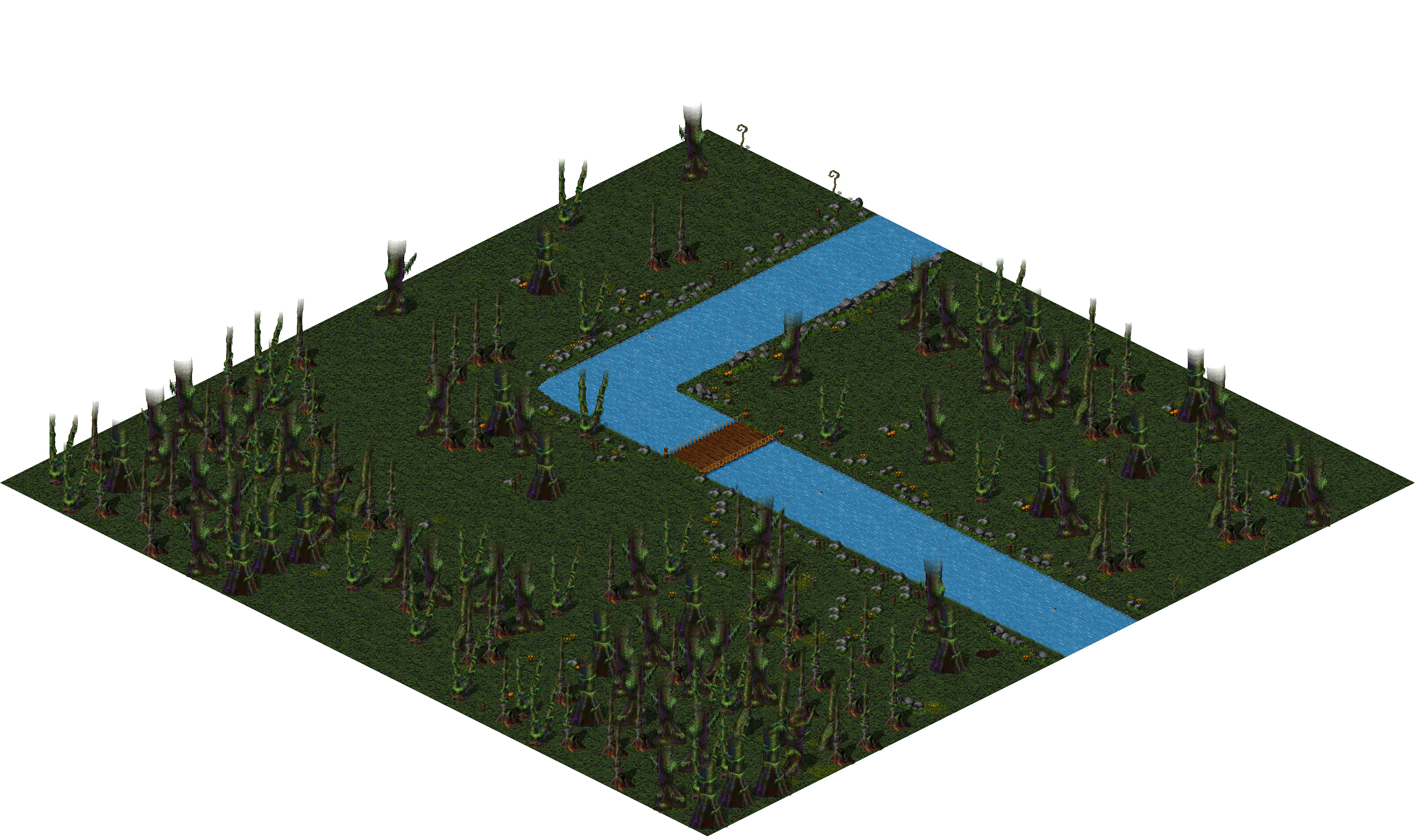 Aman Jungle rendered terrain map