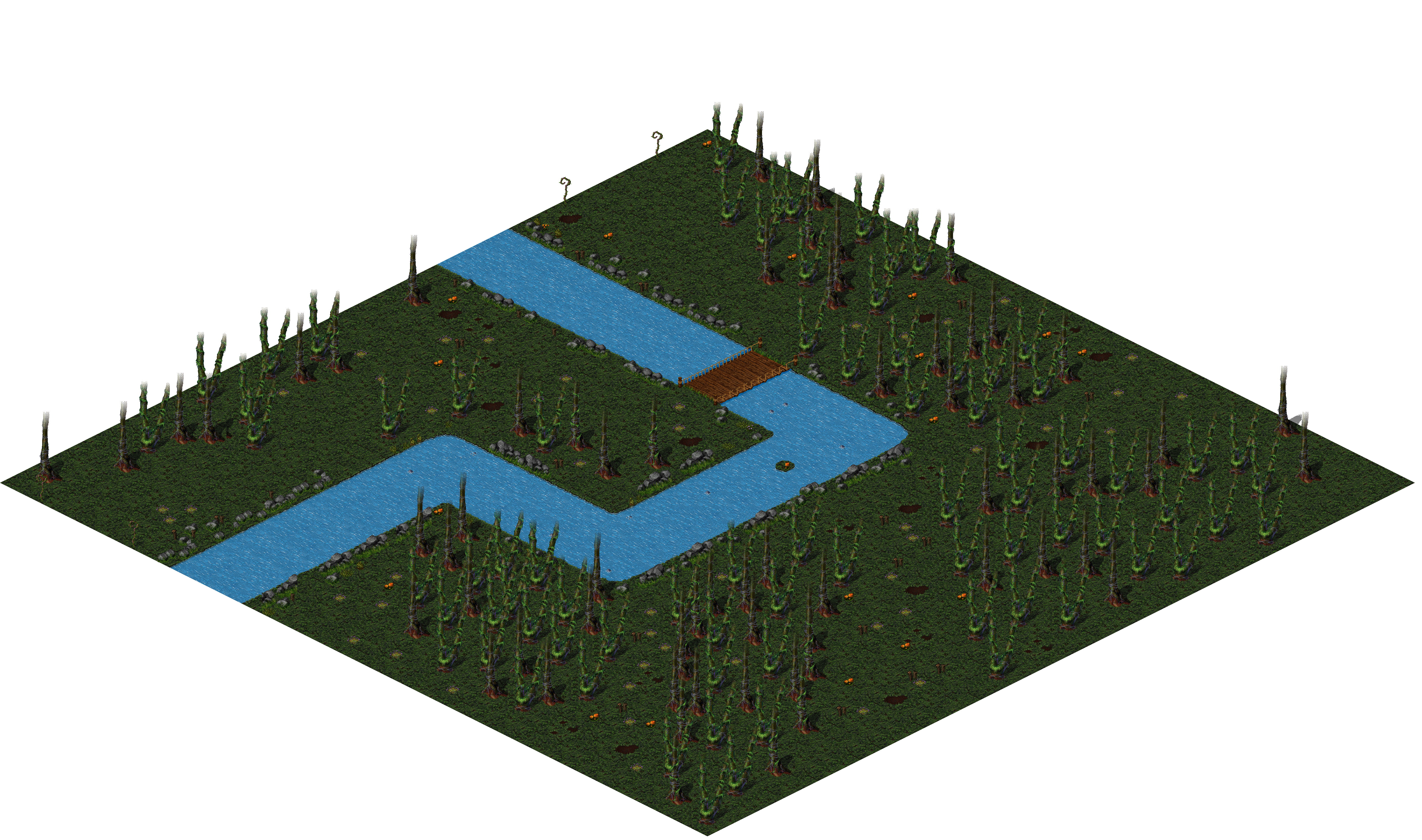 Aman Jungle rendered terrain map
