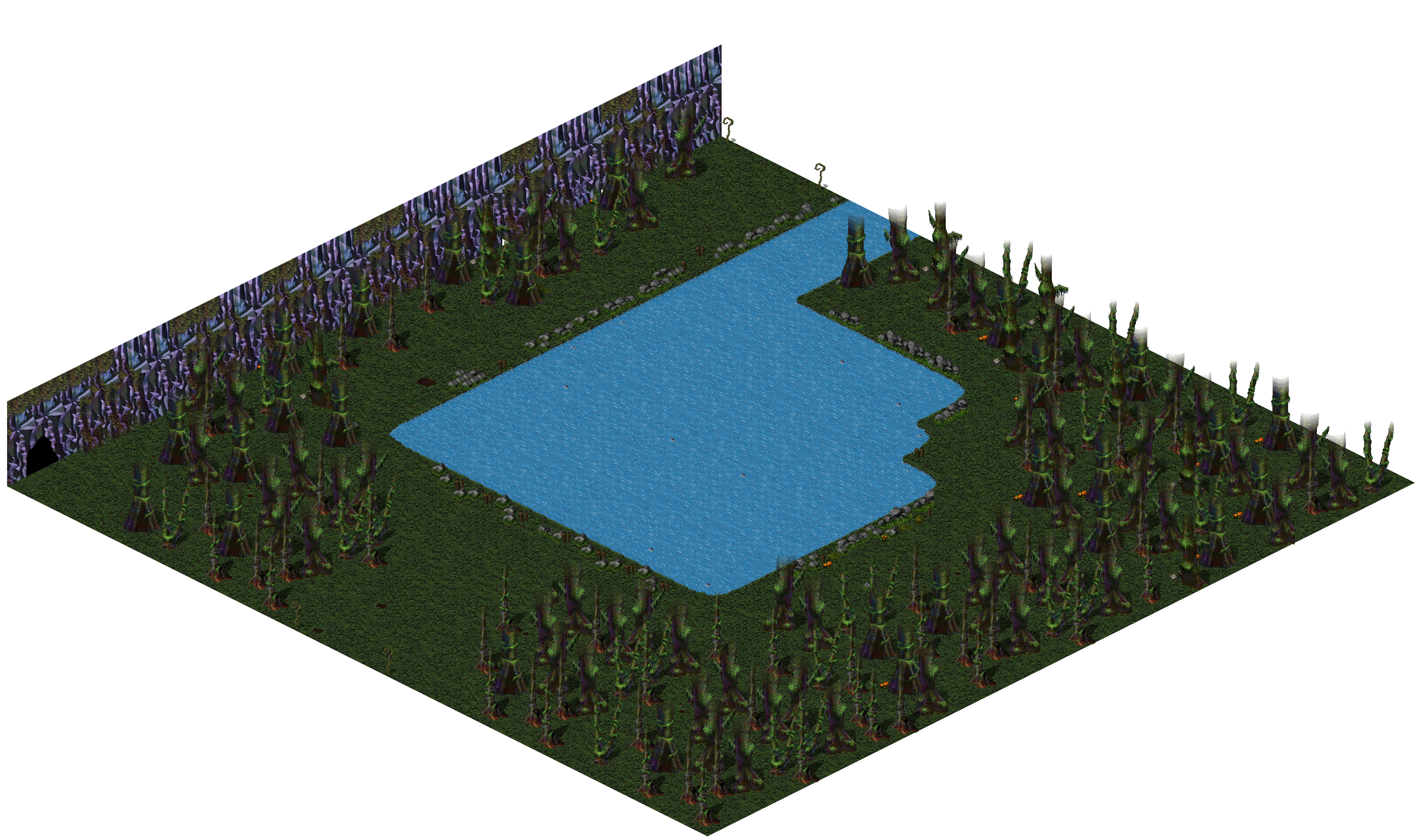 Aman Jungle rendered terrain map