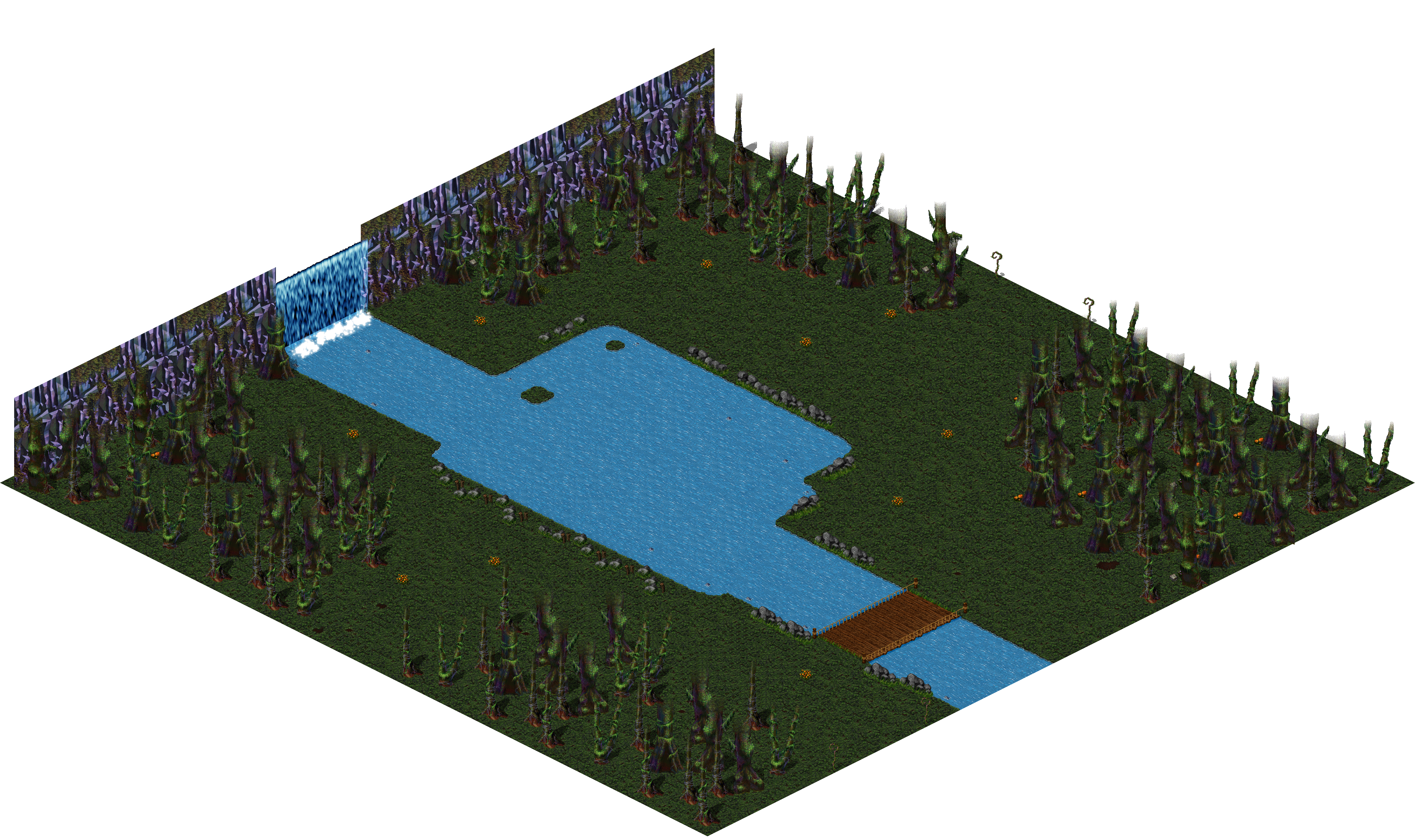 Aman Jungle rendered terrain map