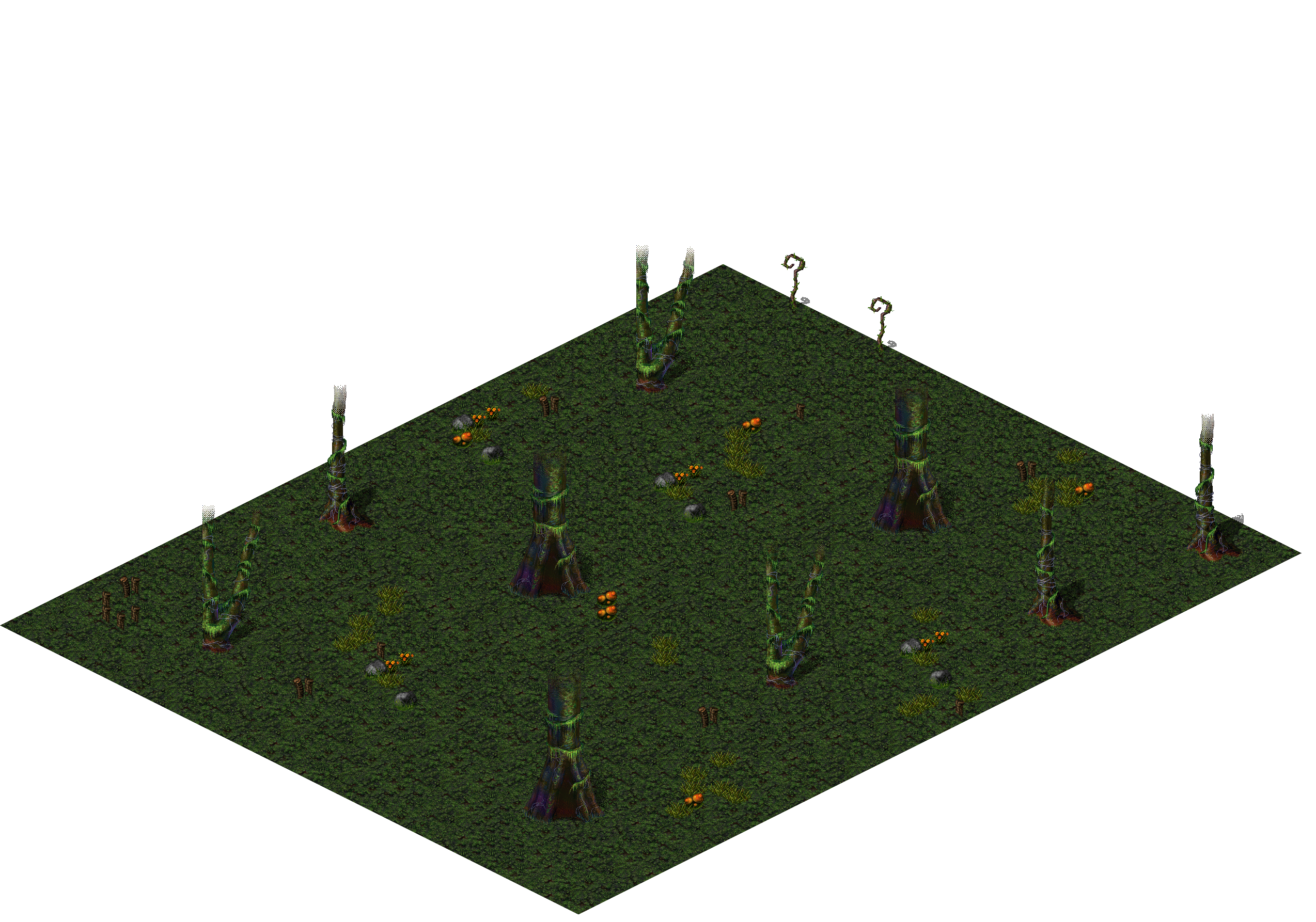 Aman Jungle rendered terrain map