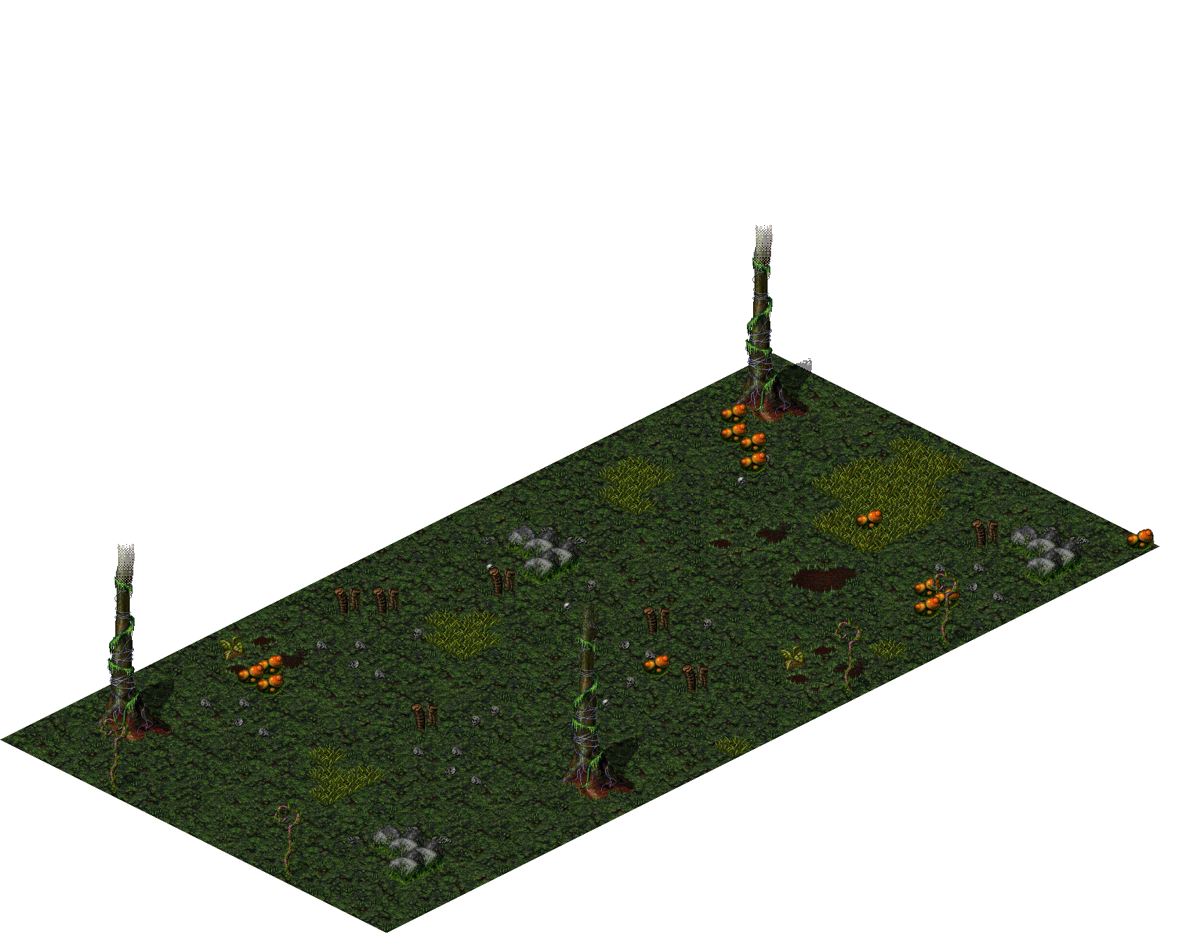 Hostile Grounds rendered terrain map