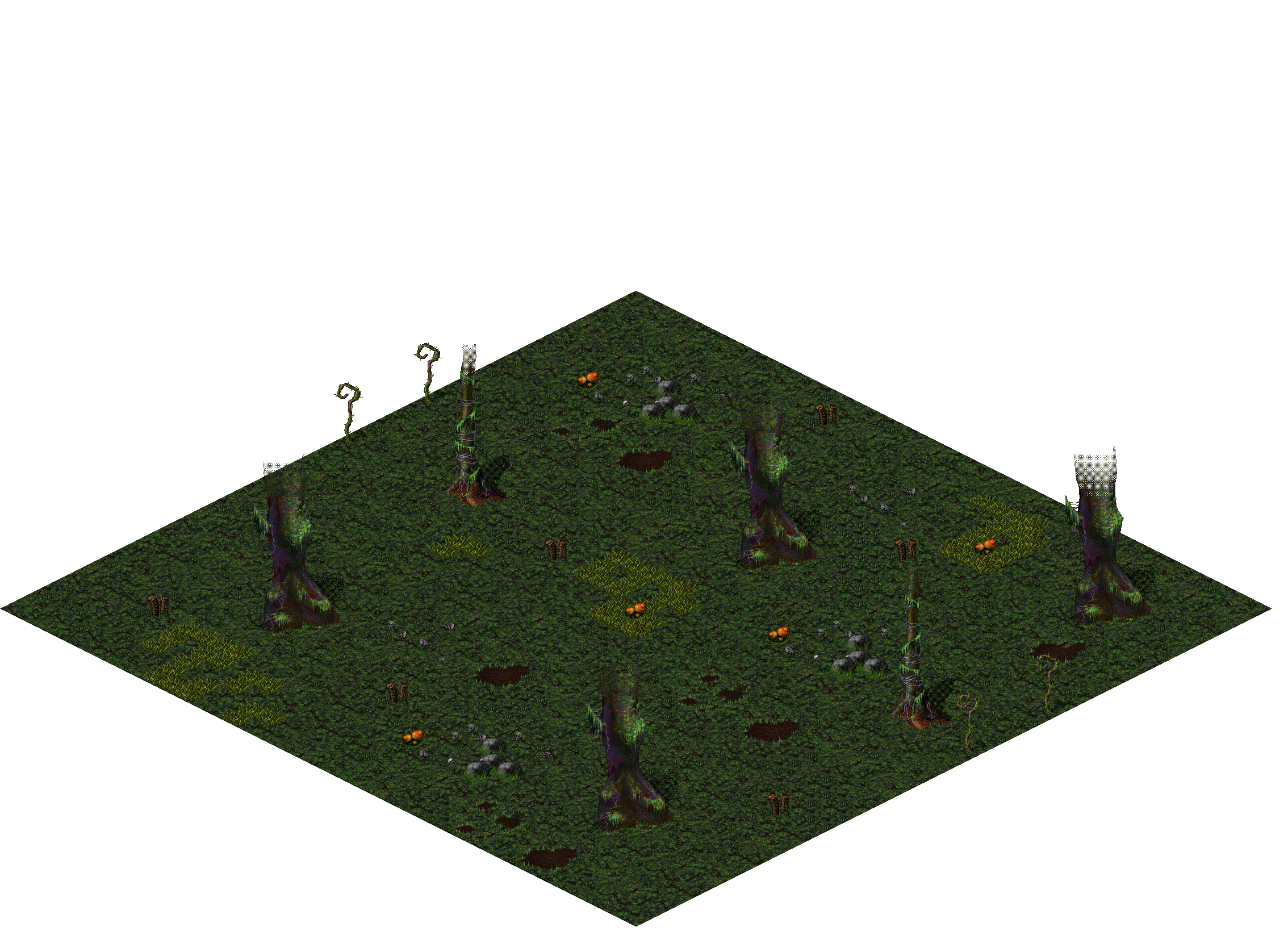 Hostile Grounds rendered terrain map