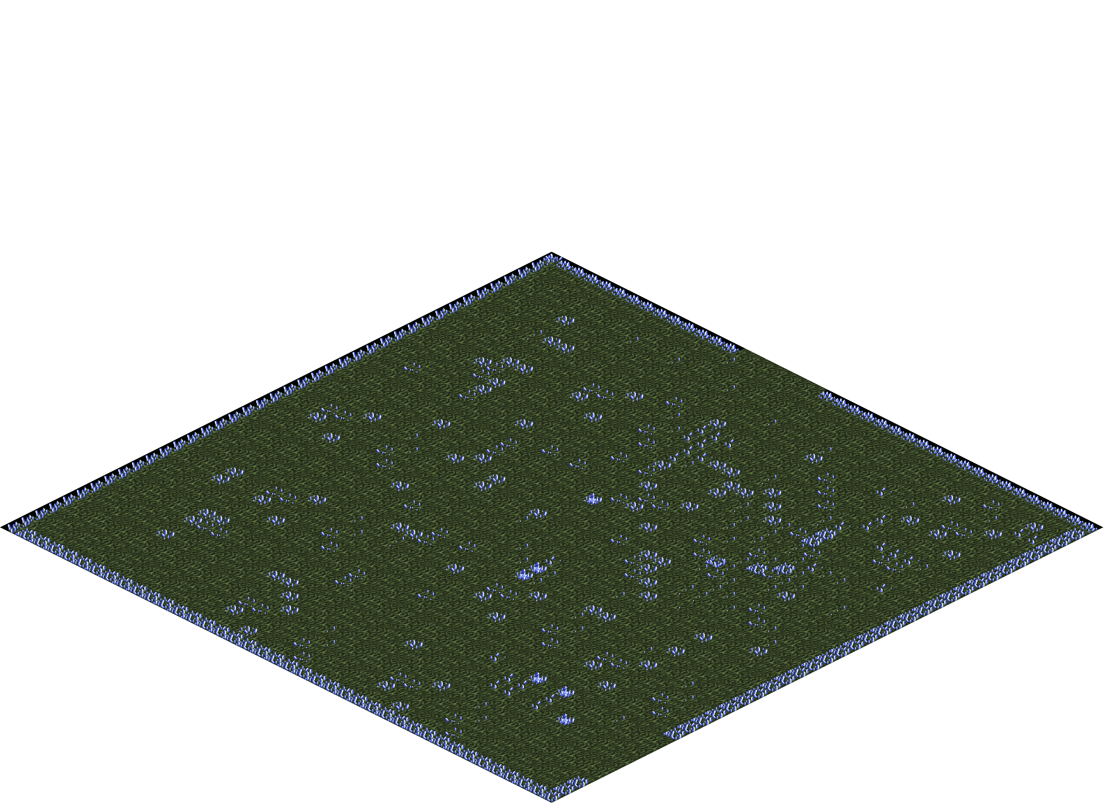 Crystal Cave rendered terrain map
