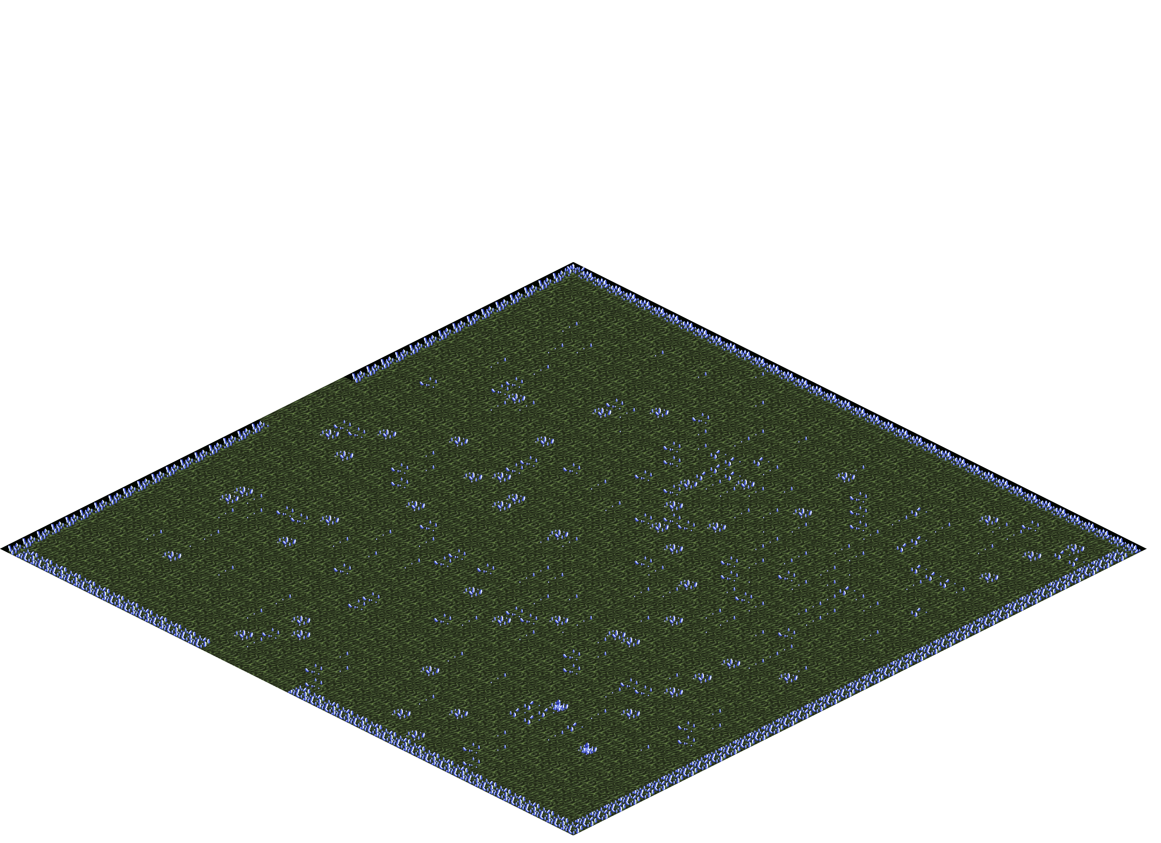 Crystal Cave rendered terrain map