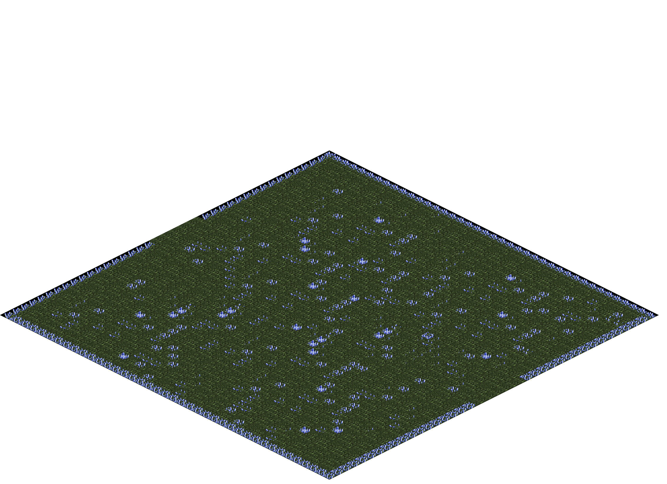 Crystal Cave rendered terrain map