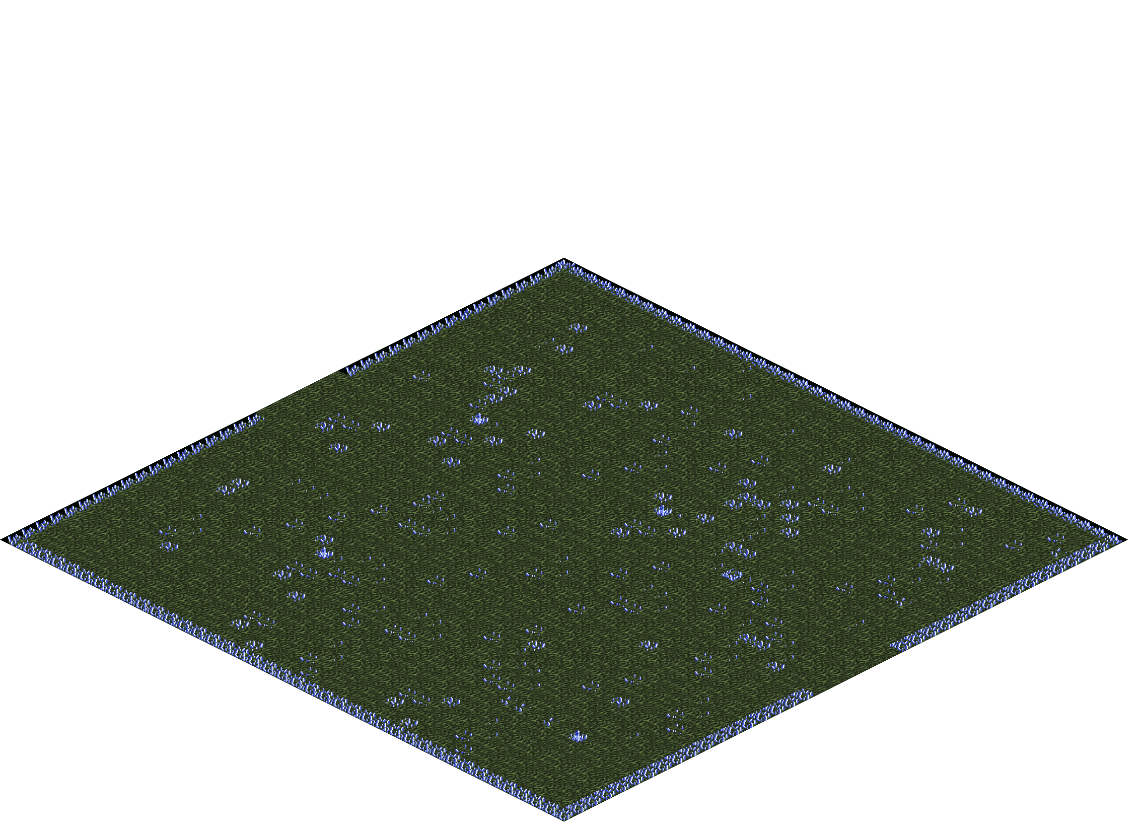 Crystal Cave rendered terrain map