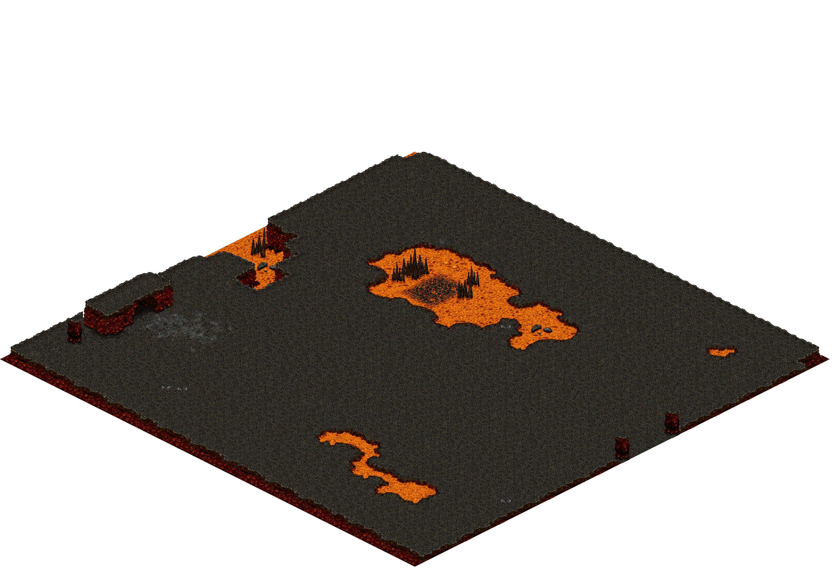 Chadul's Realm 3 rendered terrain map