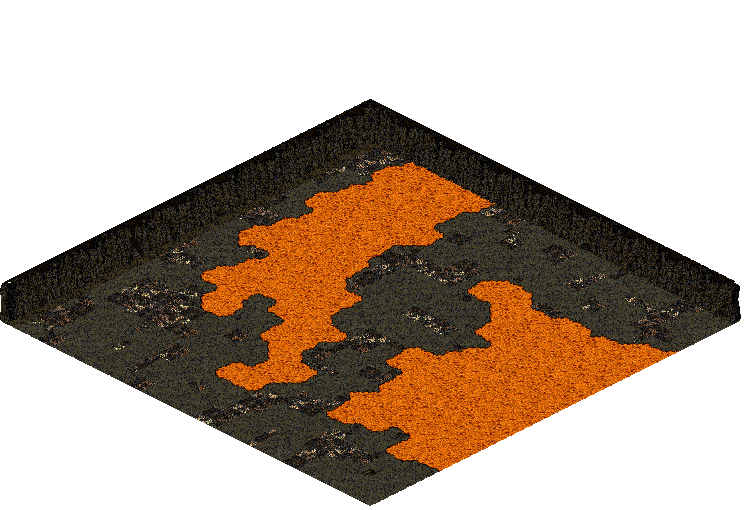 Plamit's Cave 2-1 rendered terrain map