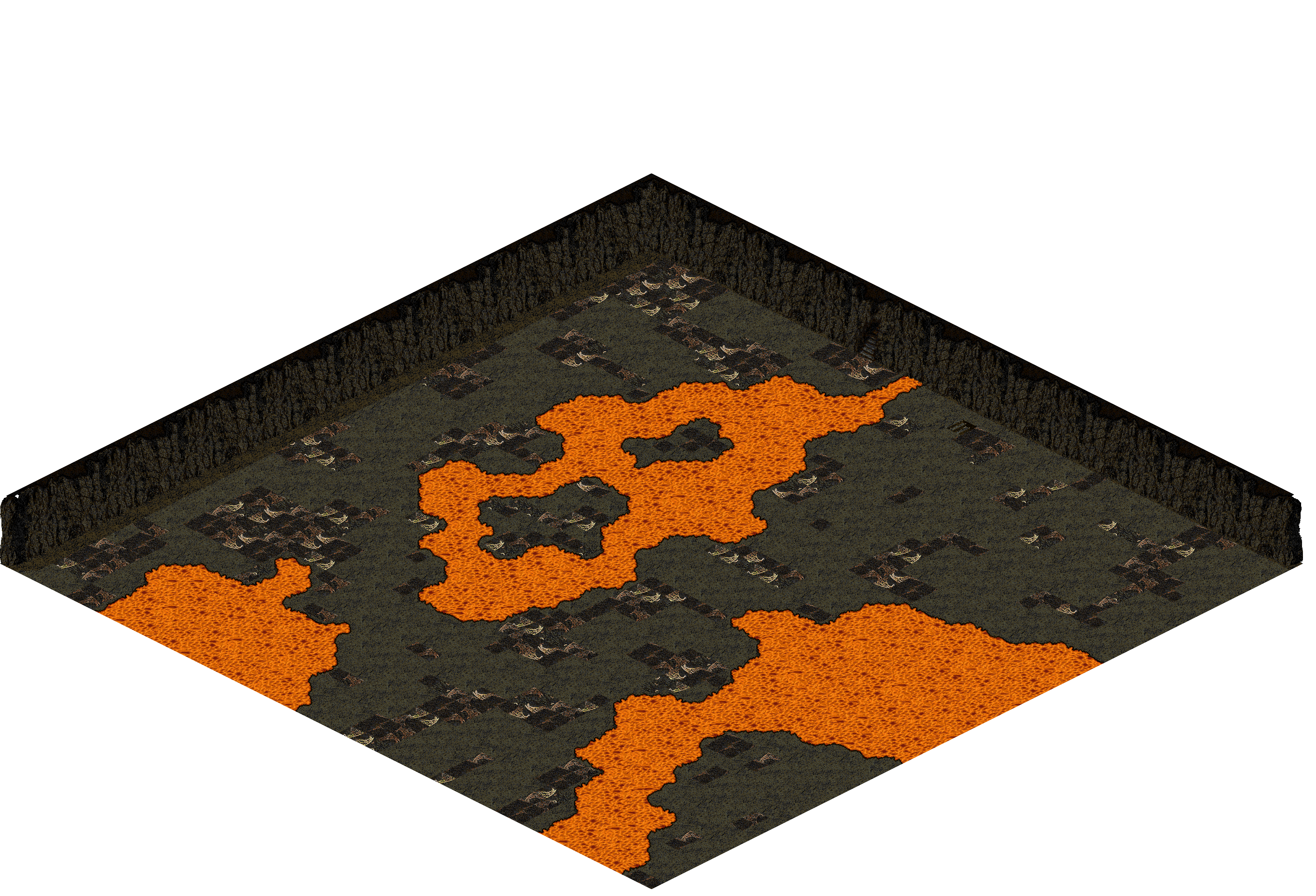 Plamit's Cave 2-2 rendered terrain map