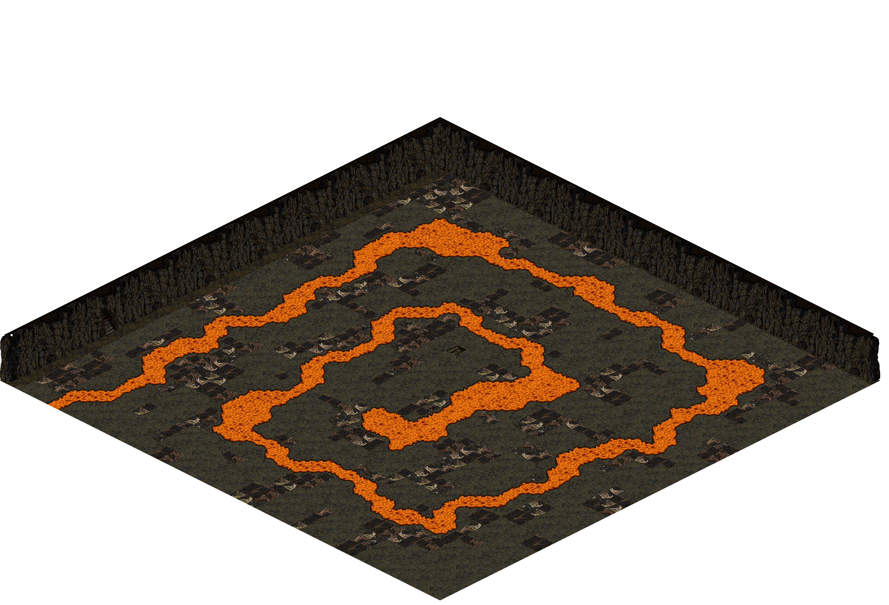 Plamit's Cave 3-3 rendered terrain map
