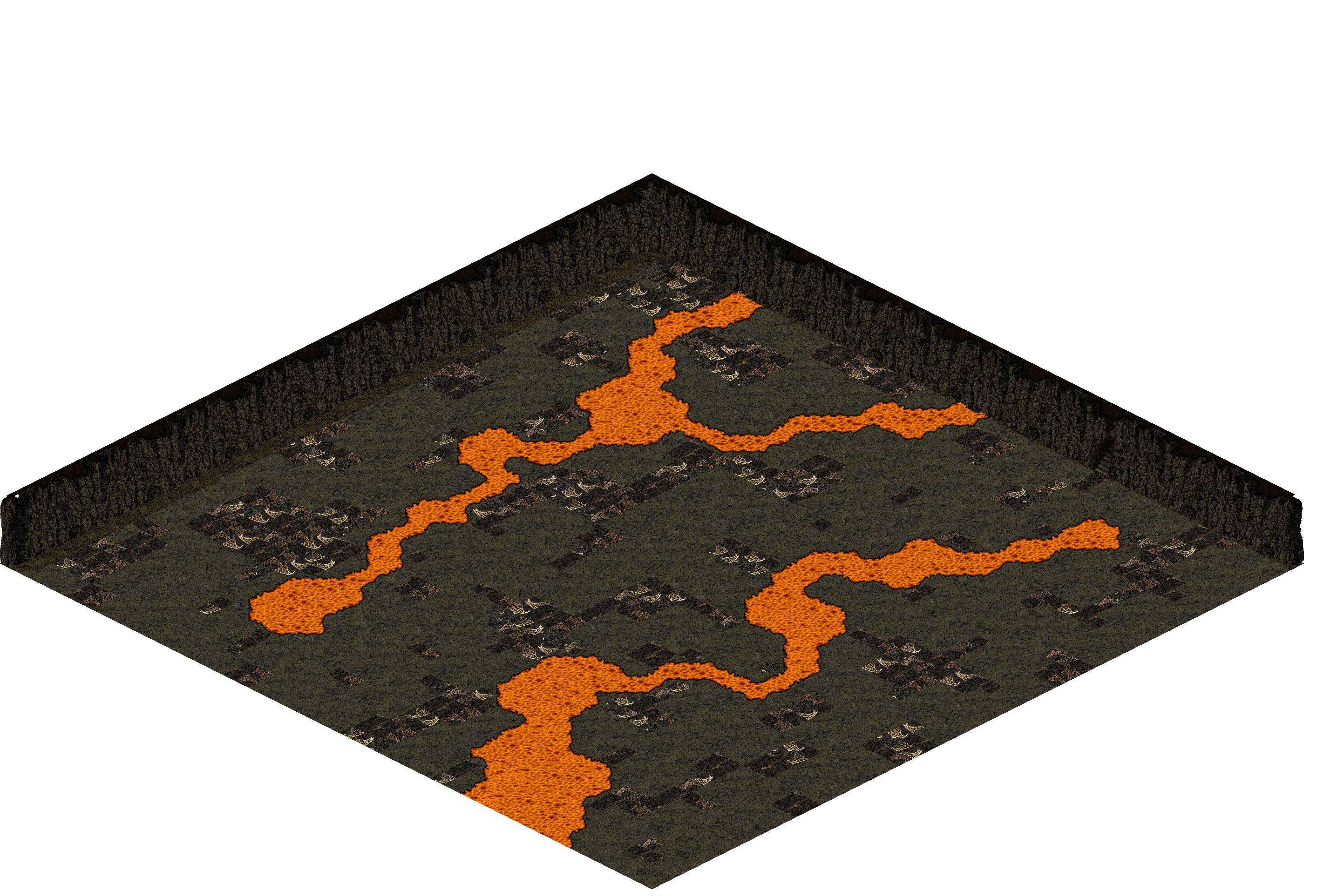 Plamit's Cave 8-1 rendered terrain map