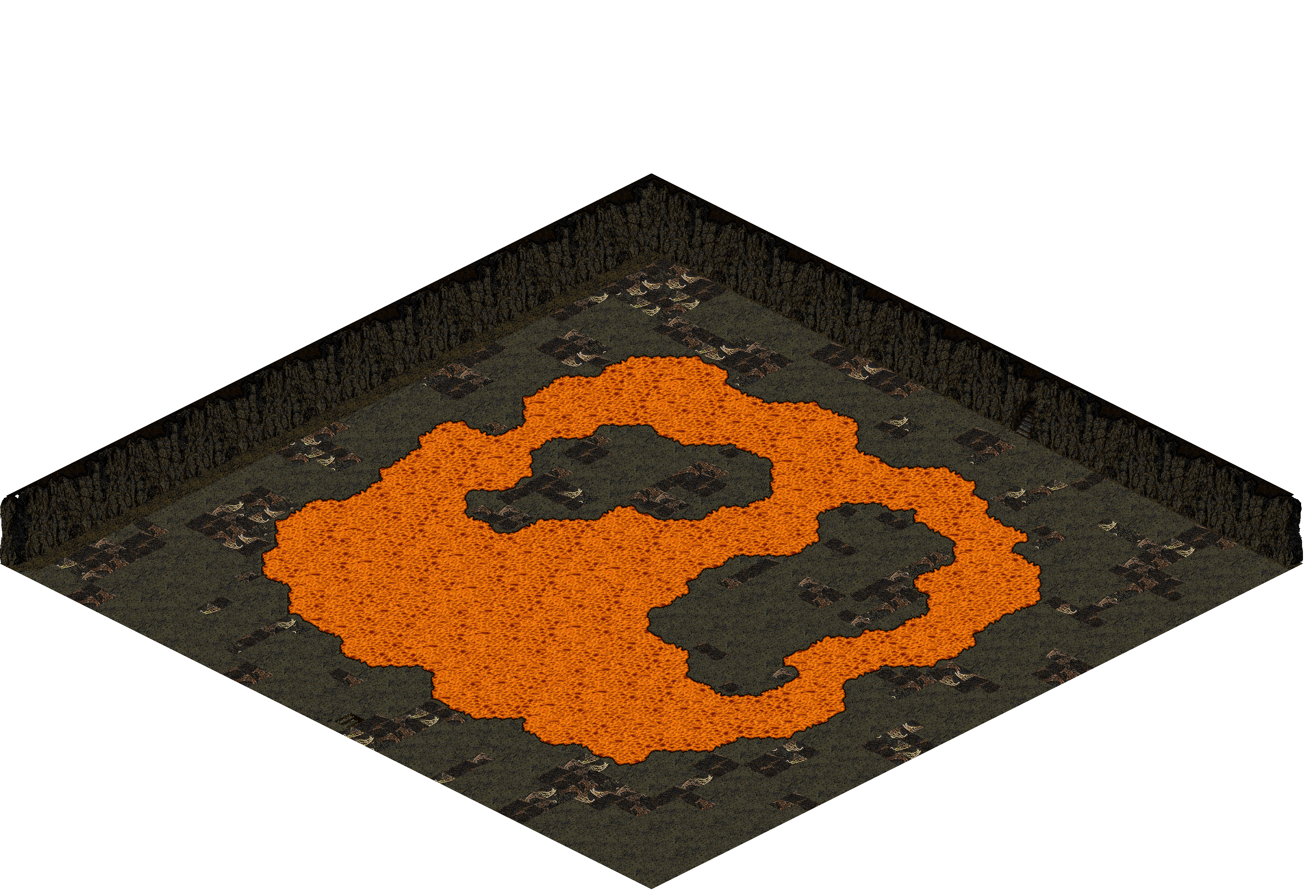 Plamit's Cave 9-1 rendered terrain map