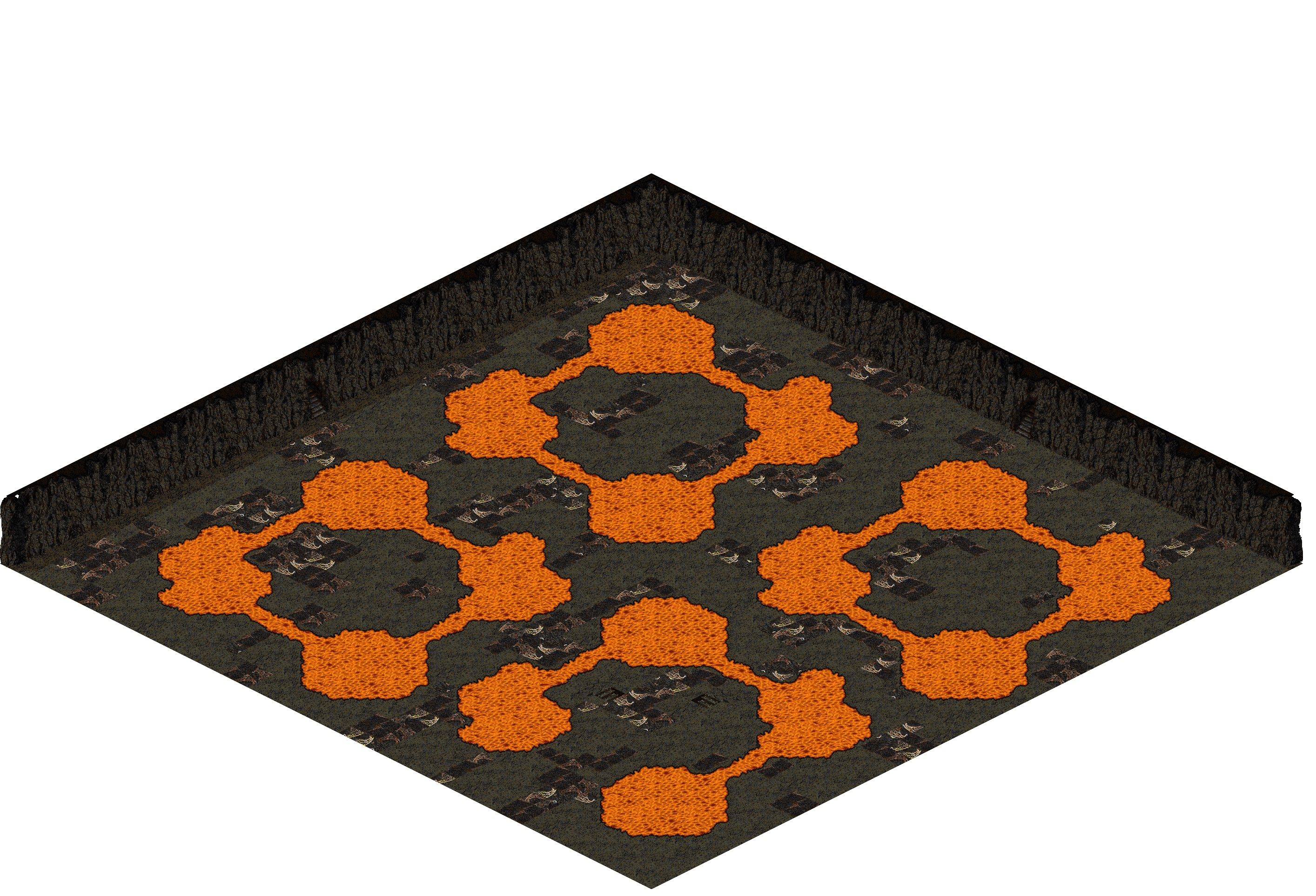 Plamit's Cave 10-1 rendered terrain map