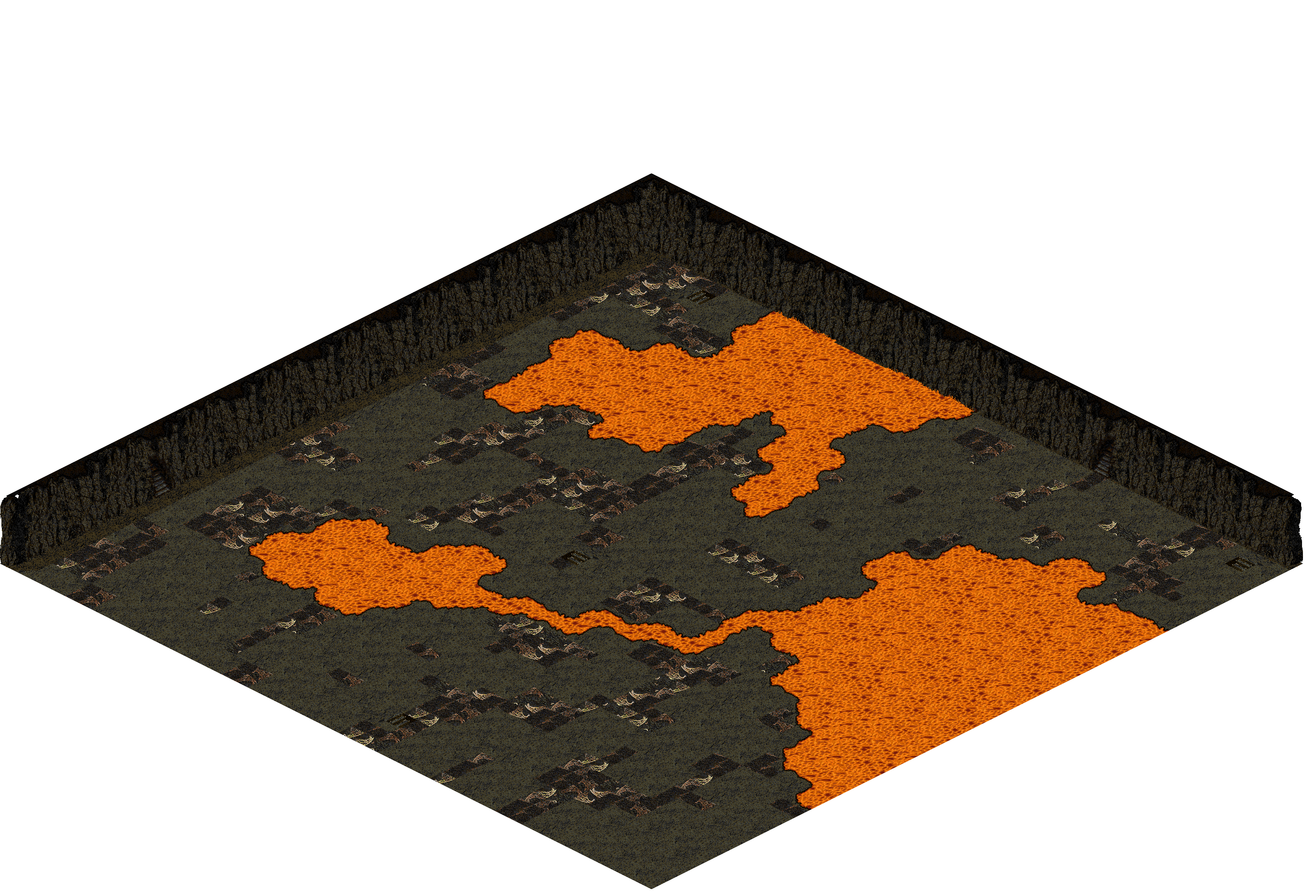 Plamit's Cave 10-2 rendered terrain map
