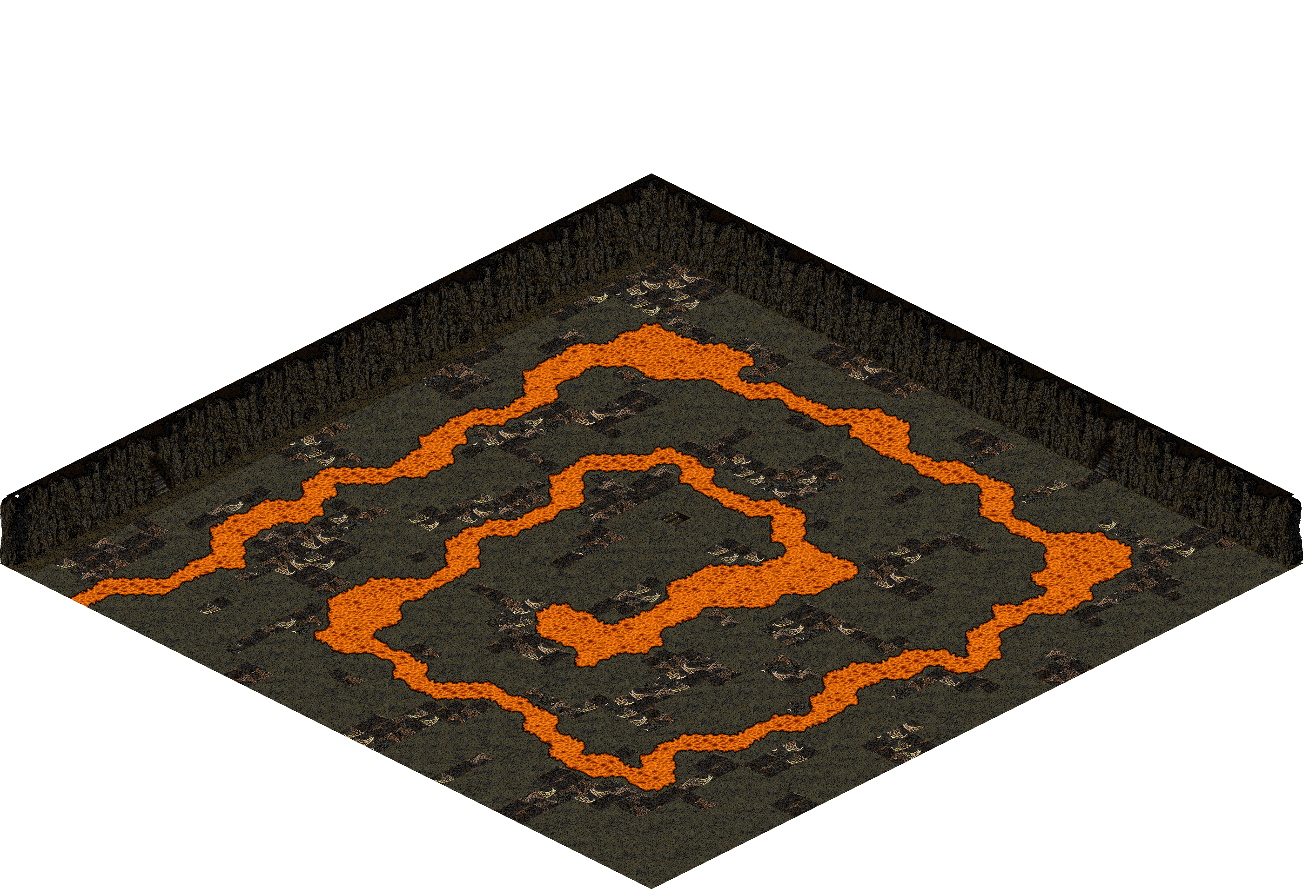Plamit's Cave 12-1 rendered terrain map