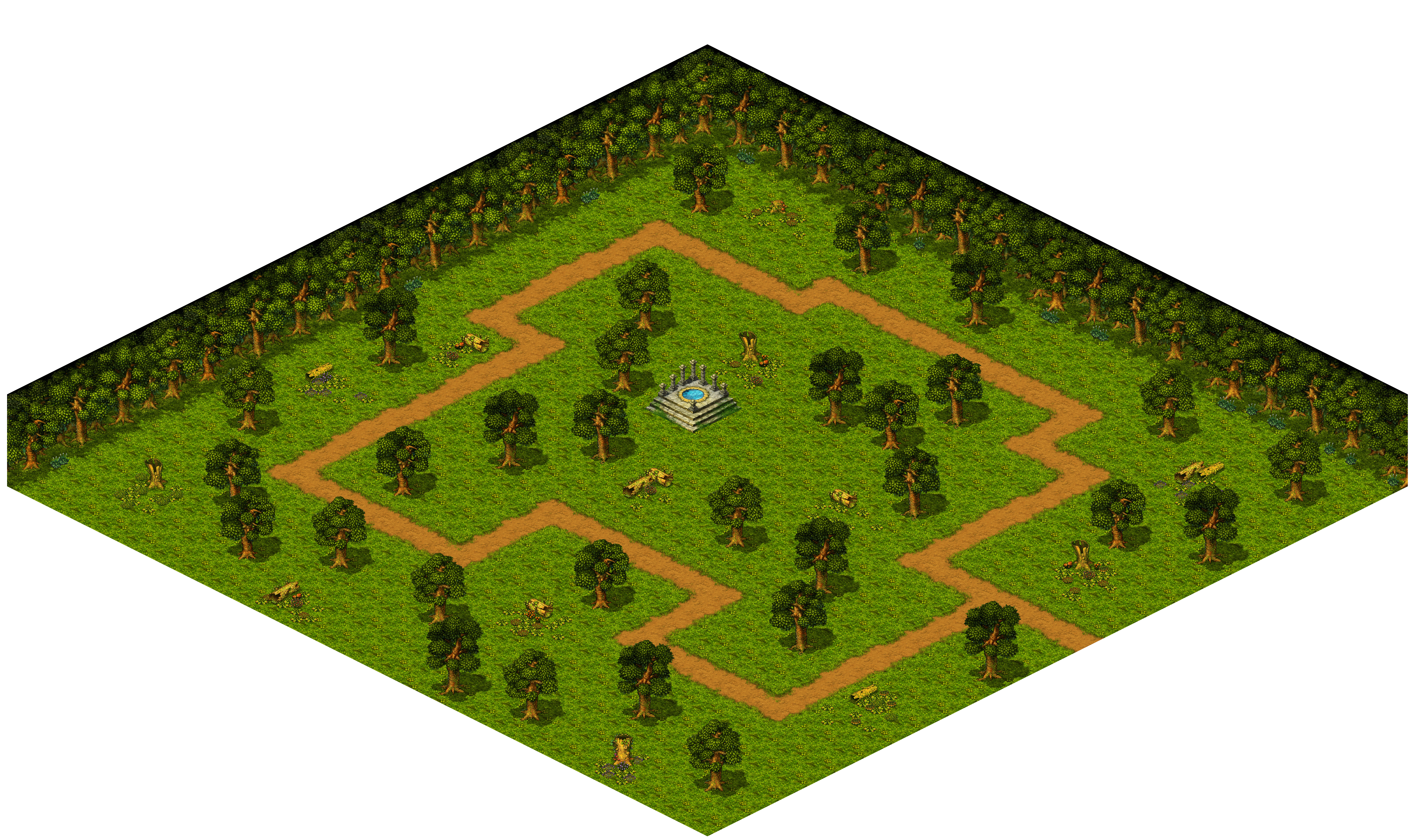 Shinewood Forest 35 rendered terrain map