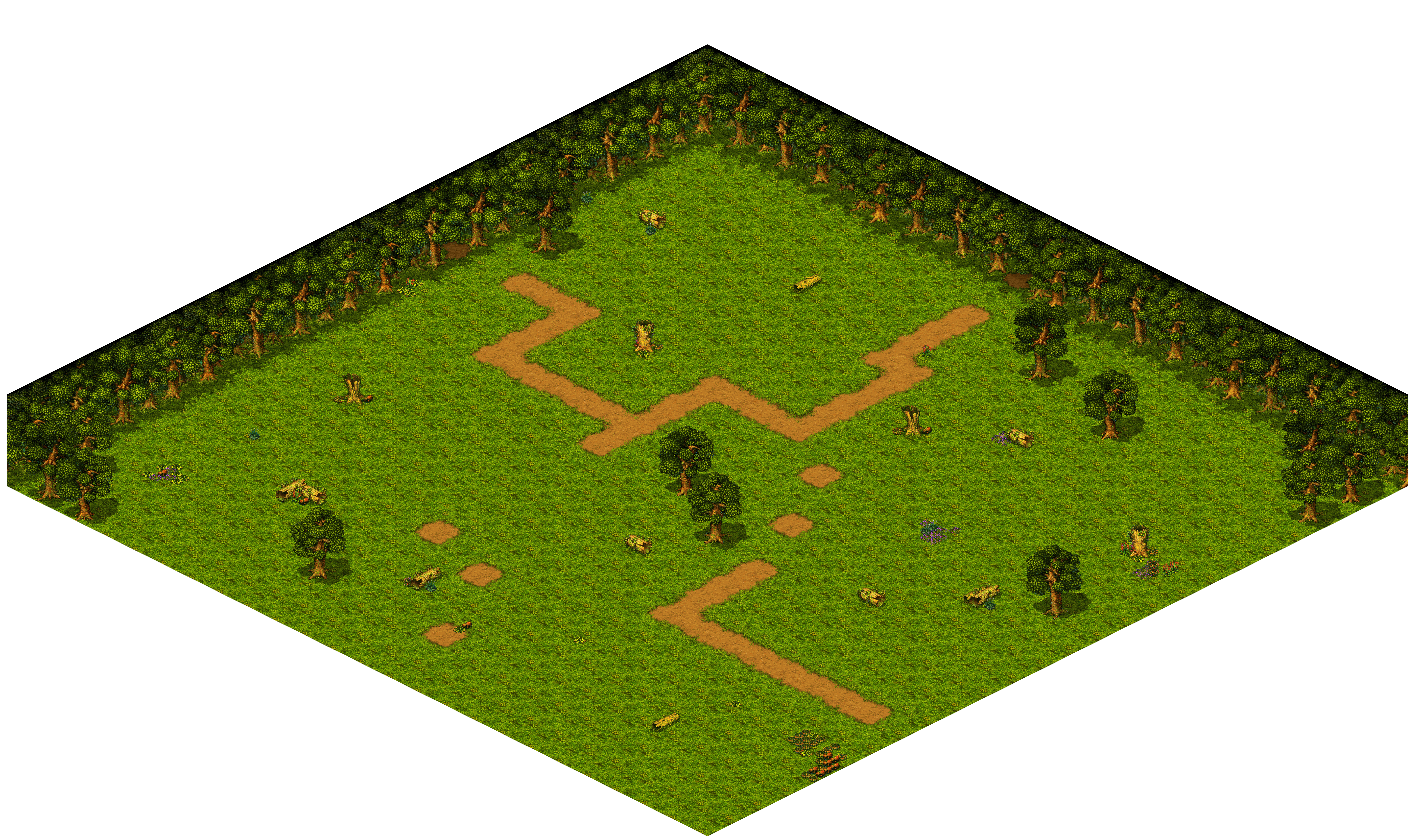 Shinewood Forest 33 rendered terrain map